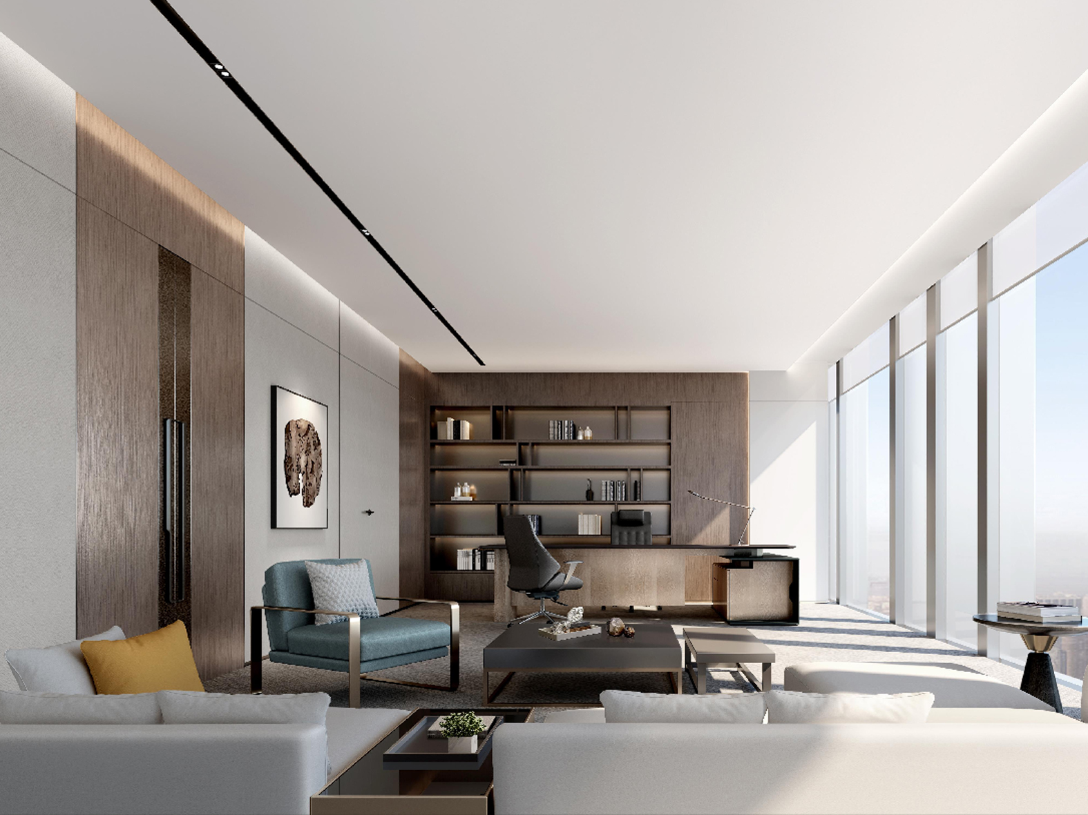 宣城现代办公新标杆,合肥半山装饰演绎高端装修艺术(图4) 宣城现代办公新标杆,合肥半山装饰演绎高端装修艺术(图4)