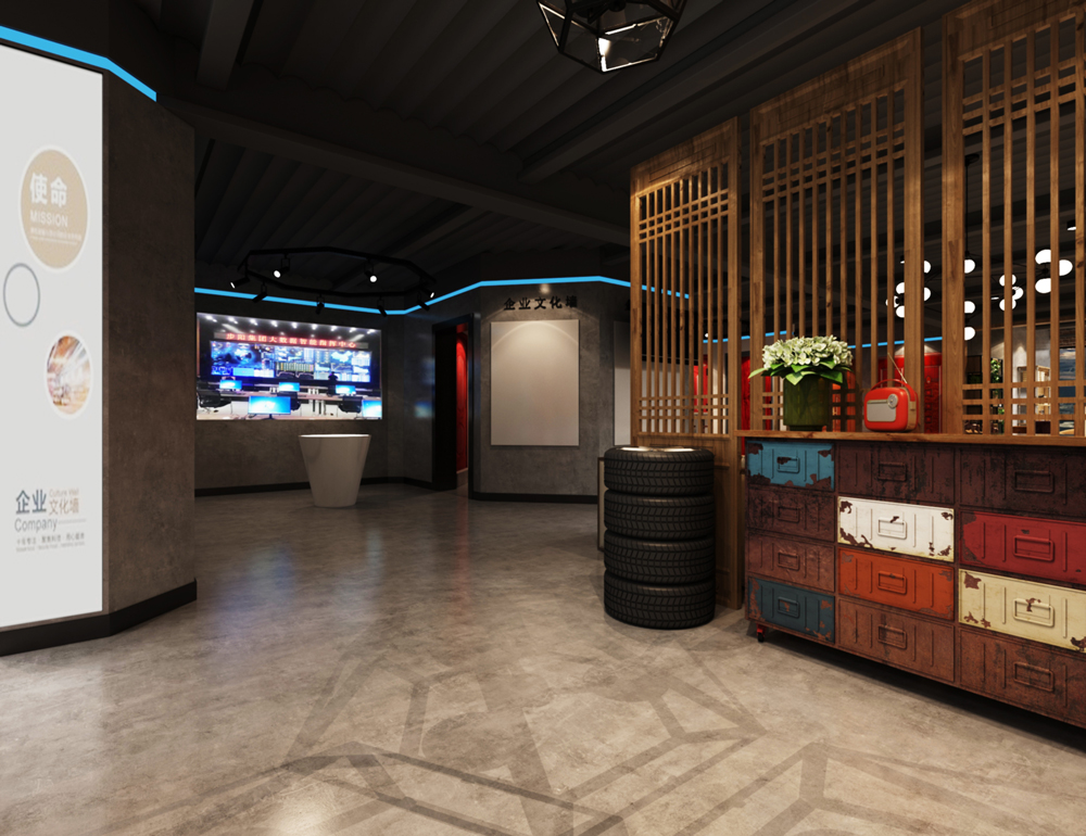 合肥长江180步阳门200平方工业风展厅装修设计项目(图5) 合肥长江180步阳门200平方工业风展厅装修设计项目(图5)