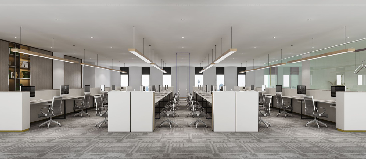 巢湖英和科技6000平方办公楼装修(图3)