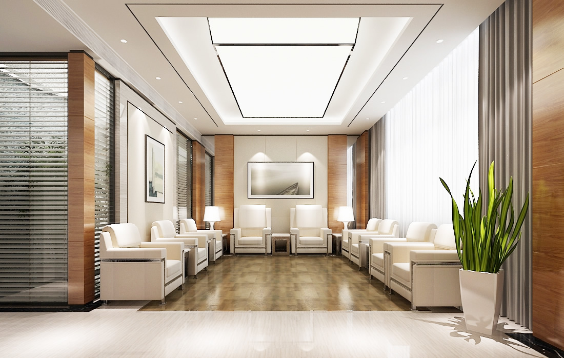 吴山健浩3000m²现代简约办公楼装修项目(图7)