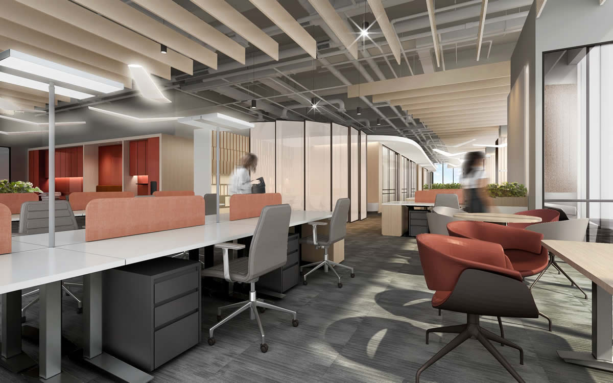 中天科技7000平办公楼装修设计项目(图3) 中天科技7000平办公楼装修设计项目(图3)