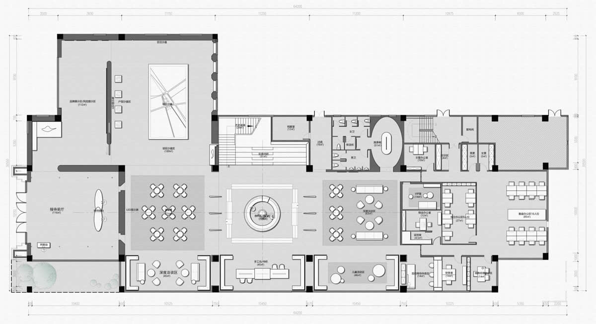 含山.锦绣华城售楼部新中式装饰装修工程(图1) 含山.锦绣华城售楼部新中式装饰装修工程(图1)