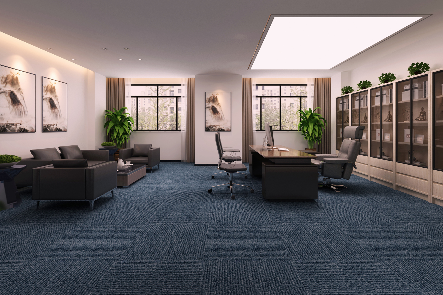 合肥办公楼装修设计公司案例｜华新智能停车5000㎡现代简约风格改造(图8)