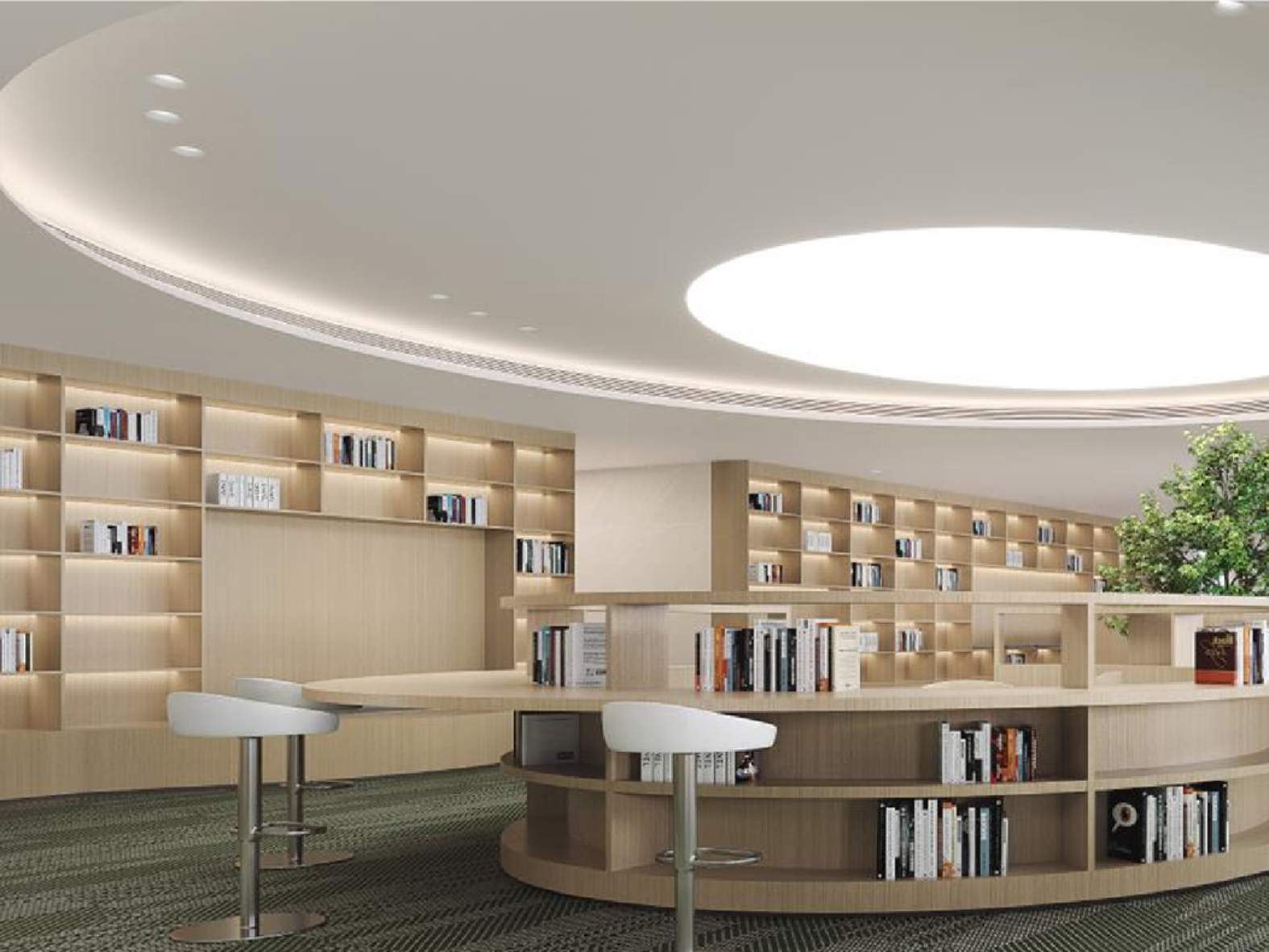 滁州3200平方办公楼内部员工休闲区装修设计案例(图1) 滁州3200平方办公楼内部员工休闲区装修设计案例(图1)