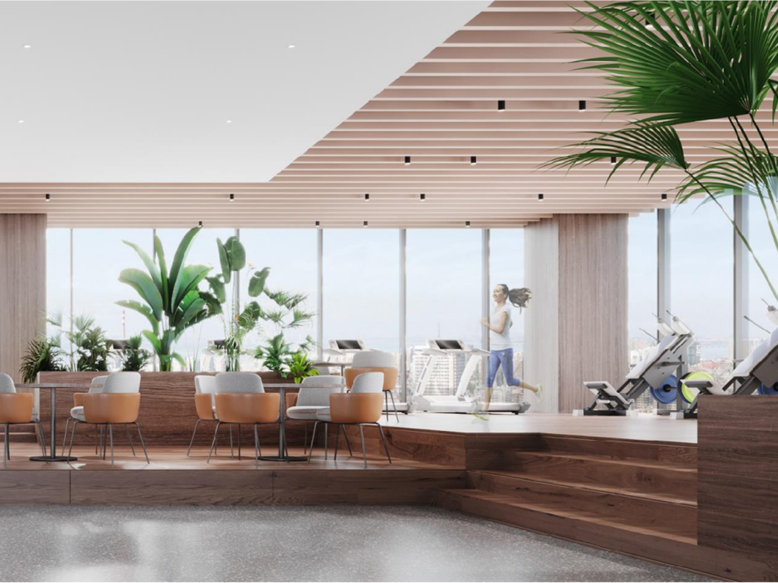 滁州3200平方办公楼内部员工休闲区装修设计案例(图4) 滁州3200平方办公楼内部员工休闲区装修设计案例(图4)