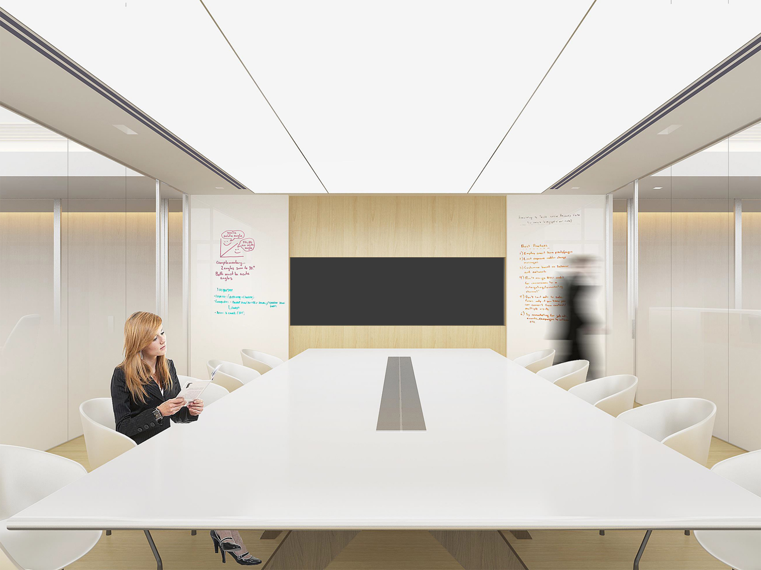 合肥900平方企业内部经理室、会议室及员工休闲区改造案例(图2) 现代简约风格:900平方企业内部经理室、会议室及员工休闲区改造案例(图2)