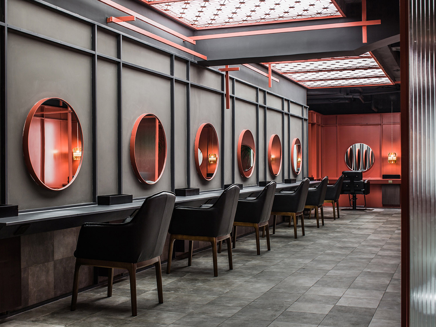 300平方理发店装修设计项目(图2)