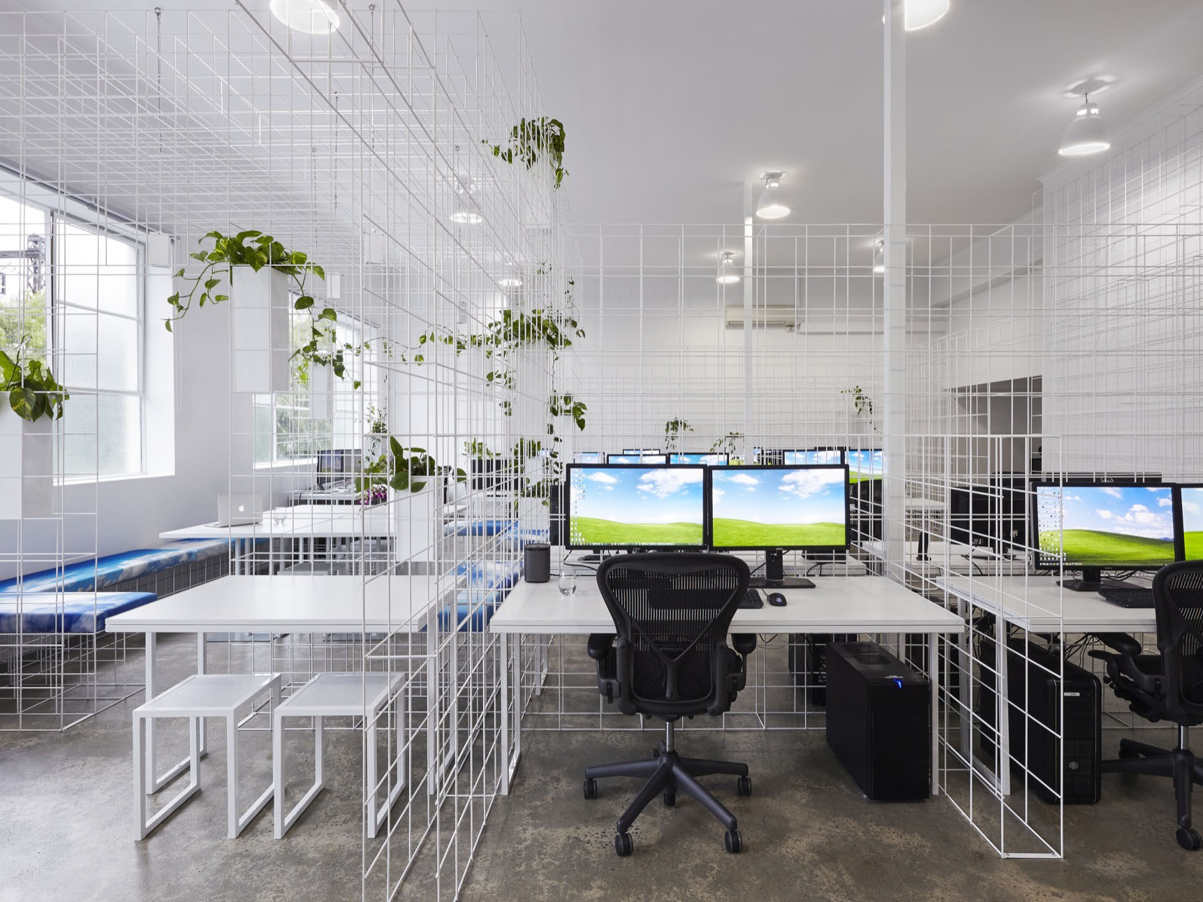 合肥900平方小清新风格办公室装修设计项目(图2)