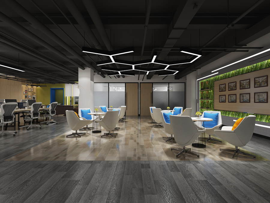 合肥瑶海区600平方工业风半山装饰办公室装修(图6)