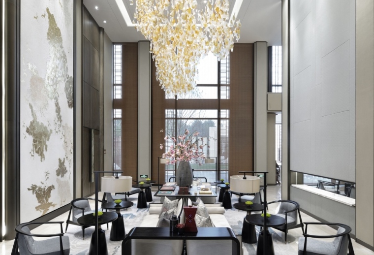 安庆新中式售楼部装修设计项目(图3) 安庆新中式售楼部装修设计项目(图3)