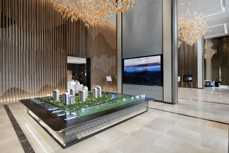 安庆新中式售楼部装修设计项目(图4) 安庆新中式售楼部装修设计项目(图4)