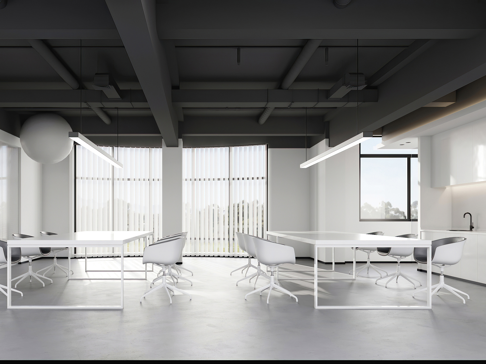 蚌埠电商服装直播间工装装修|直播 + 办公复合型空间设计方案(图3)
